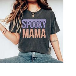Spooky Mama Png, Checkered Spooky Mama Png, Spooky Vibes, Halloween Png Png Designs, Halloween Png, Retro Halloween Png,