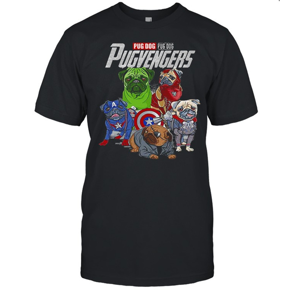 Pug Dog Pugvengers T-shirt.jpg