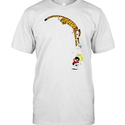 calvin and hobbes jump shirt