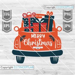 christmas truck with gifts svg | christmas gifts svg | christmas truck svg | christmas delivery svg | merry christmas sv