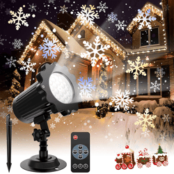 LED Christmas Blizzard Snowflake Laser Light