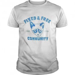 face fixed and free community shirt