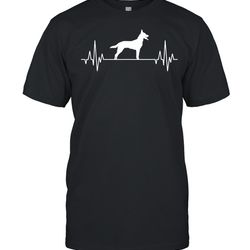 belgian malinois heartbeat dog shirt