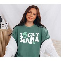 retro st patty's day comfort colors shirt, lucky mama shirt, vintage st patrick's day shirt, day drinking shirt, retro s