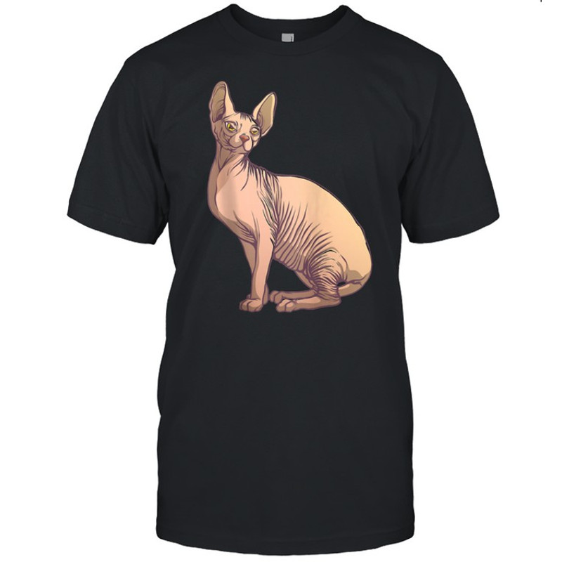 Sphynx Cat Art Hairless Cat Pet shirt.jpg