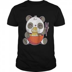 cute kawaii panda ramen japanese shirt