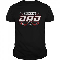 hockey dad papa fathers day vintage shirt