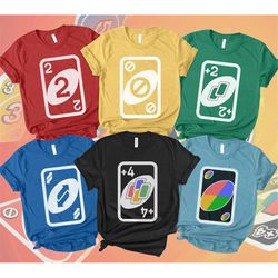 uno card halloween costume shirt, uno card friends, halloween costume matching, uno card friends tee, board game matchin