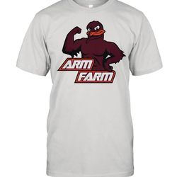 arm farm virginia tech hokies football shirt