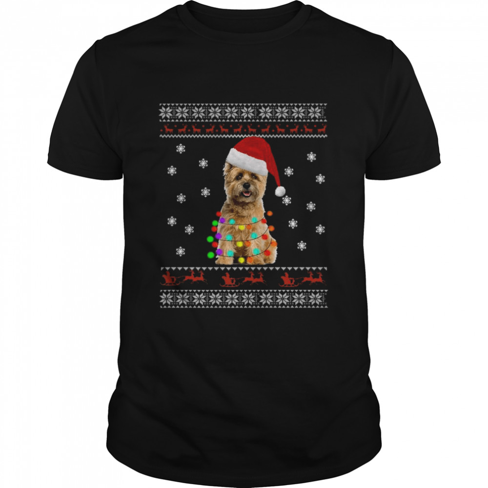 Cairn Terrier Christmas Dog Light Ugly Shirt.jpg