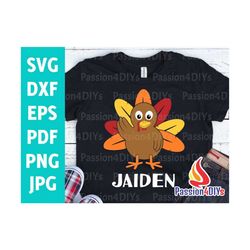 boy turkey svg, thanksgiving svg cool turkey svg, fall autumn kids files, boys monogram svg, turkey shirt clipart design