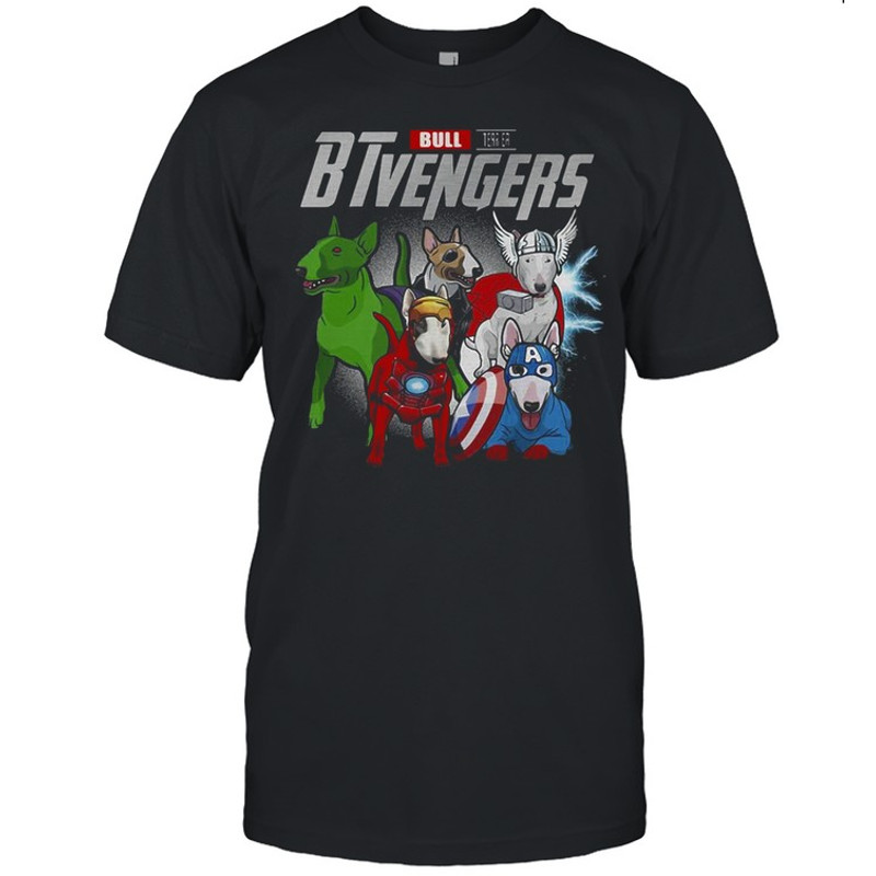 Marvel Avengers Bull Terrier Avengers T-shirt.jpg