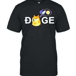 dogecoin doge hold to the moon crypto meme shirt