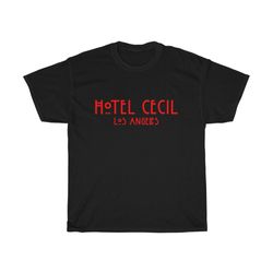 ahs hotel cecil t-shirt, inspired from the hotel cortez in american horror story, true crime, horror, paranormal