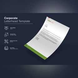 corporate letterhead design template 02