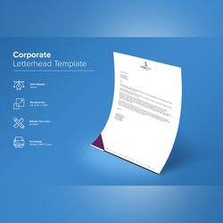 modern letterhead design template 03