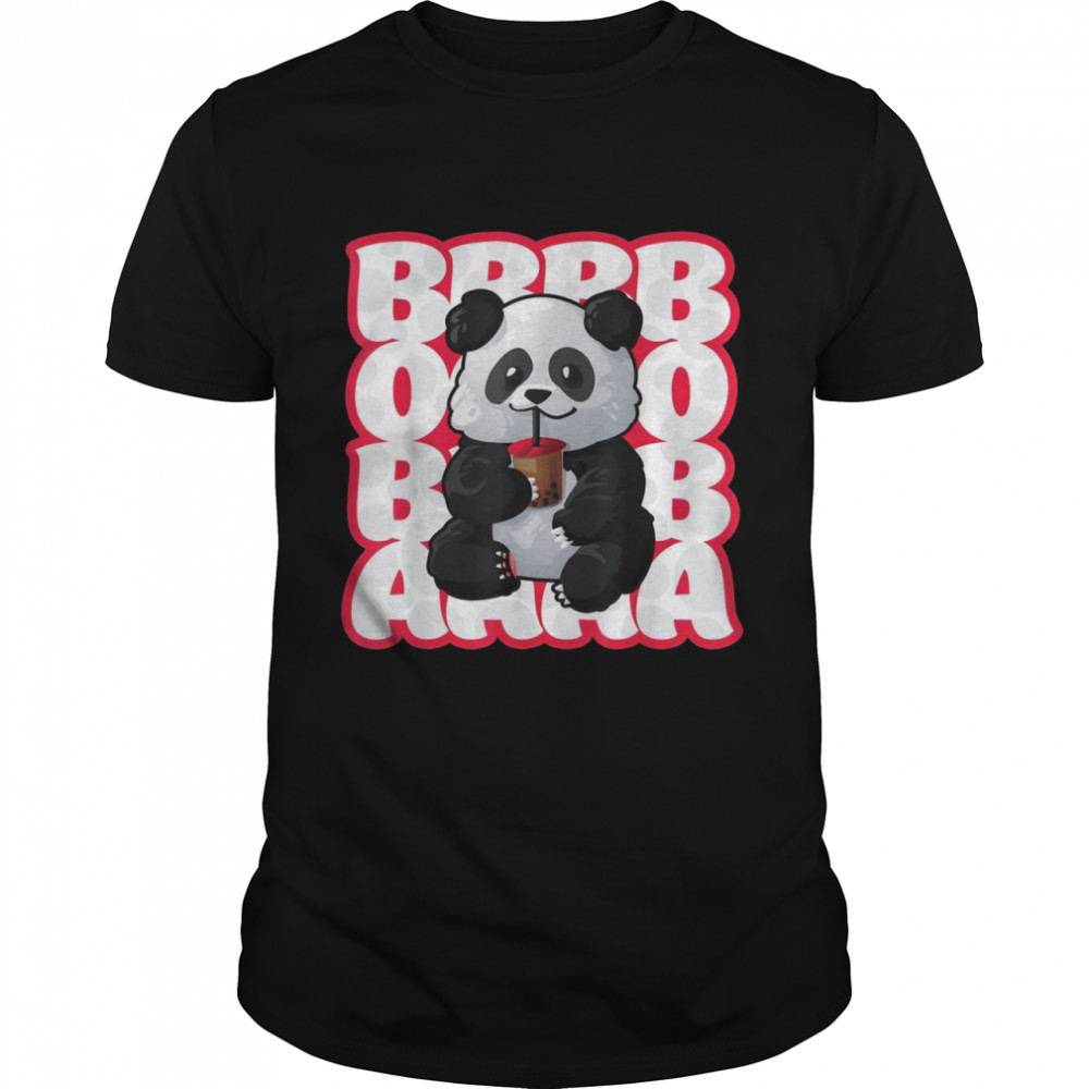 Boba Bubble Tea Drink Cute Kawaii Panda Bear Shirt.jpg