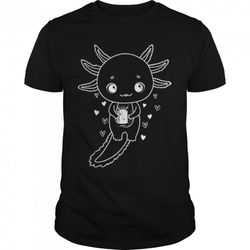 axolotl with beer i party axolotl t-shirt b0bhj281fq
