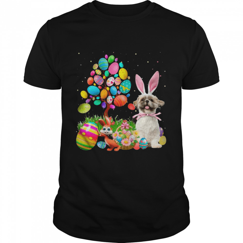 Bunny Shih Tzu Dog And Bunny Happy Easter Eggs shirt.jpg