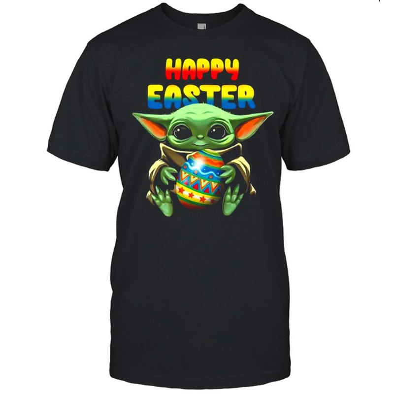Happy Easter 2021 With Baby Yoda Hug Easter Egg shirt.jpg