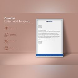 corporate letterhead design template 10