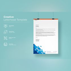 modern letterhead design template 11