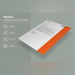 elegant letterhead design template 12