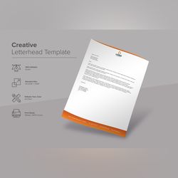 corporate letterhead design template 14