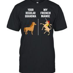 your regular grandma horse my french mamie unicorn shirt