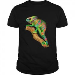 colorful chameleon reptiles cool chameleons lizards shirt