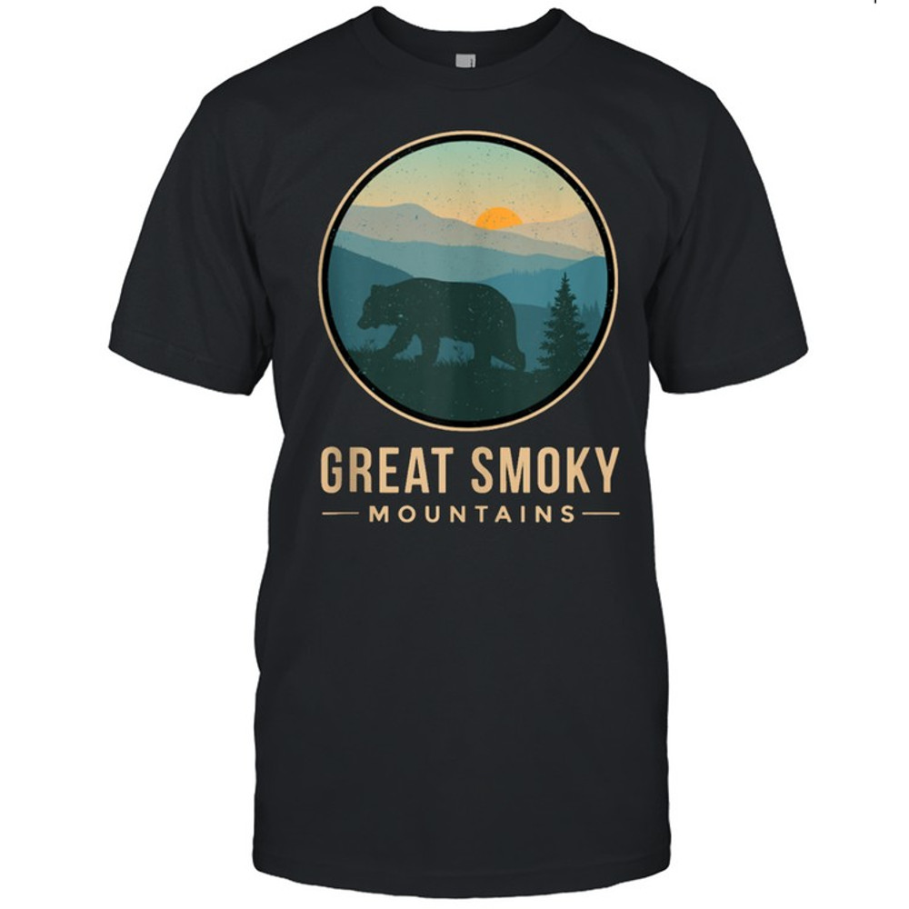 Great Smoky Mountains Shirt National Park Retro Bear shirt.jpg