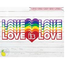 rainbow svg, gay pride svg lgbtq svg love is love svg heart svg files for cricut downloads silhouette clip art