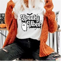Spooky Vibes svg, Spooky Season svg, Cricut Cut Files, Halloween Sign svg, Halloween Mom svg, Halloween Shirt SVG, Hallo
