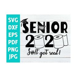 senior 2020 svg, quarantined 2020 class graduation, toilet paper roll and mask svg, high school graduation sit just got