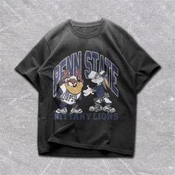vintage penn state tshirt, penn state fan crewneck sweatshirt, vintage style university of penn state shirts, 90s ncaa t