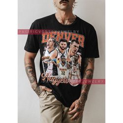 limited nikola jokic jamal murray michael porter jr. aaron gordon team shirt, basketball, classic 90s graphic tee, unise