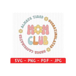 Retro Floral Mama Png Svg, Mom  Tee for Mom for Mother's Day Png, Mama T-shirt Png, Shirt for Mom for Mother's Day Svg,