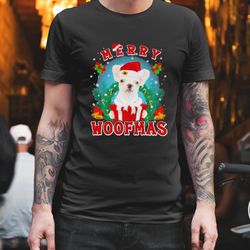 french bulldog merry woofmas santa hat gift christmas 2023 t-shirt