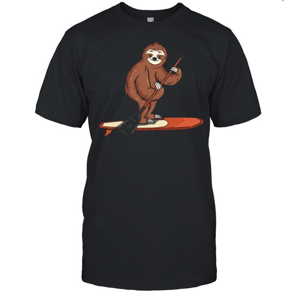 Funny Paddleboarding Sloth Paddle Board Stand Up Paddleboard shirt.jpg