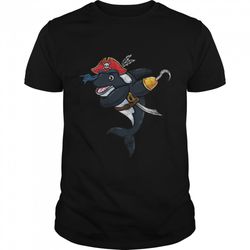 dabbing pirate halloween orca vintage long sleeve t-shirt b0bhhw8h45