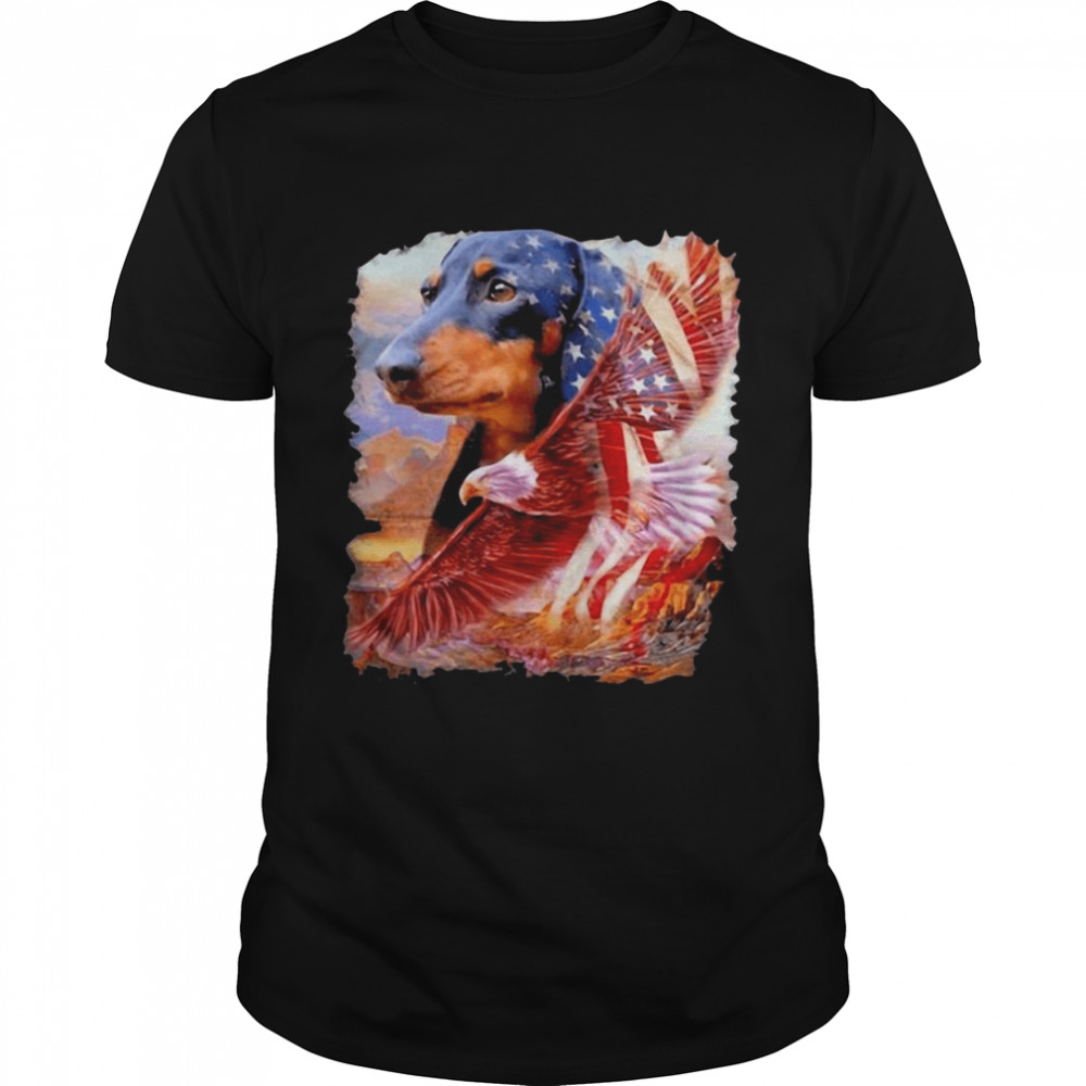 Eagle Dachshund American Wings Happy 4th Of July American Flag T-shirt.jpg