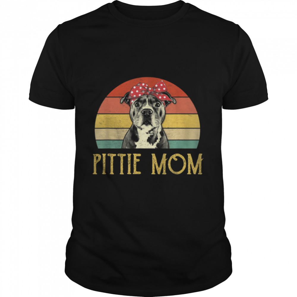 Vintage Pittie Mom Shirt Pitbull Dog Lovers Mothers Day T-Shirt B09VXG167F.jpg