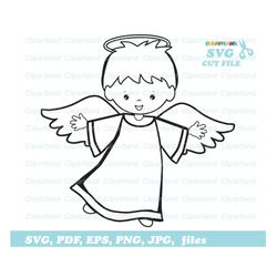 instant download. angel svg cut file. ca_3. personal and commercial use.