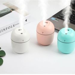 portable car humidifier with led light