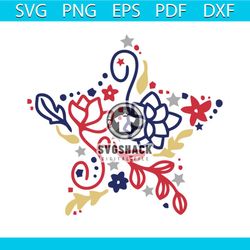 4th of july flower svg, independence day svg, 4th of july svg, flower svg, patriotic svg, america flag, independence day