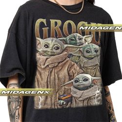 Limited Grogu Baby Yoda Vintage T-Shirt, Gift For Women and Man Unisex T-Shirt