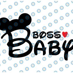 boss baby mickey svg cutting file / instant digital download / multiple file formats for cricut, silhouette
