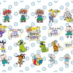 17 files rugrats svg bundle, rugrats vector cricut silhouette cutting file, american baby svg,svg,dxf,png,cricut,kids