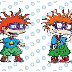 chuckie finster rugrats svg, png, dxf, cricut, silhouette cut file, instant download