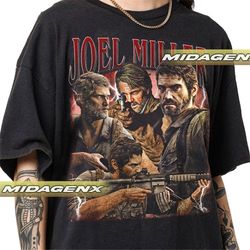 limited joel miller the last of us vintage t-shirt, gift for women and man unisex t-shirt